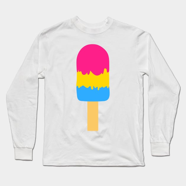 Pansexual LGBT Pride Ice Lolly Long Sleeve T-Shirt by RyanDoodles